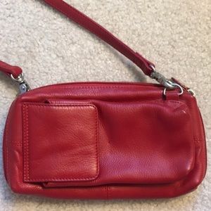 Vintage Red Crossbody/Wallet